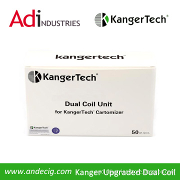Kanger Replacement Dual Coil for Genuine Kangertech Protank 3, Evod 2, Evod Glass, Genitank, Aerotank, Aerotank Mega, T3d Bdc Atomizer